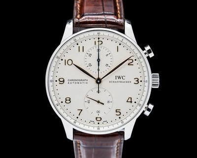 IWC IW371445 Portugieser Chronograph SS Silver Dial - Image 1 of 4