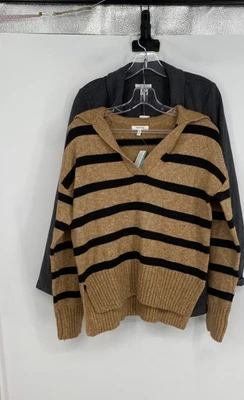 Suéter Pullover Maurices Mujer Marrón Negro Rayas Talla XS Lote De 2 Foto 1 de 4