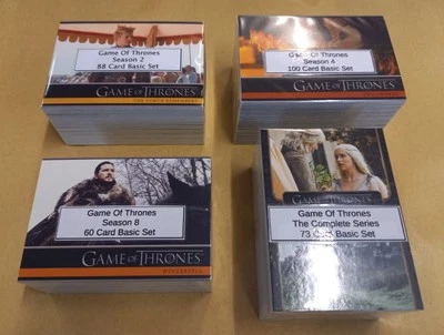 Game Of Thrones - Lot of 4 Basic/Base Sets - Seasons 2, 4, 8 & Complete Series - Image 1 of 4