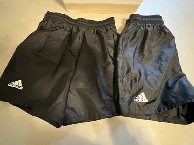 2 Vintage Adidas 100% Nylon Soccer Shorts Youth Boys Large (8-10) NEW - Image 1 of 4