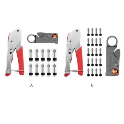 Wire Stripping Tool RG6/RG59 Compression Connectors Crimper Tools Replacement - Image 1 of 4