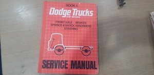 DODGE TRUCKS D3F SERIES FACTORY MANUAL BOOK 1 - Picture 1 of 16