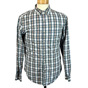 Banana Republic Herren Mehrfarbig Kariert Slim Fit Langarm Knopfleiste Gr. Medium - Bild 1 von 23