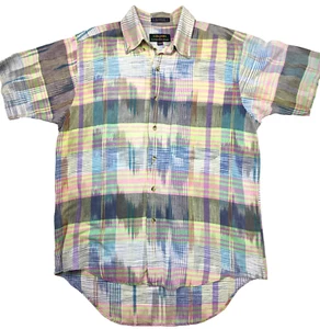 Colours By Alexander Julian Shirt Men's Medium Collared Casual Beach Retro Party - Picture 1 of 7