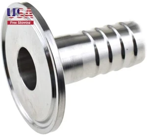 1.5" Tri Abrazadera a 3/4" Montaje de púas Sanitarias Hogar Brew Adaptador Virola OD 50.5mm - Imagen 1 de 4