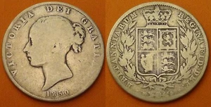 Great Britain, 1850 half crown Victoria silver coin - Picture 1 of 1