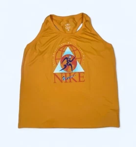 NIKE TRANCE SEND Tank Top Womens 2X Racer back Orange - Picture 1 of 7