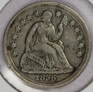 1856 Sitzende Freiheit Silber Half Dime - Sehr schön - Bild 1 von 2