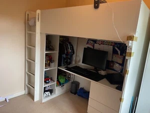 IKEA desk bunk bed - Picture 1 of 7