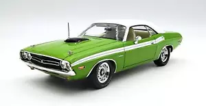 New Acme Retro Hobby Exclusive 1:18 Scale 1971 Dodge Challenger R/T (Green) - Picture 1 of 8