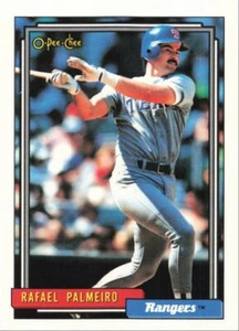1992 O-Pee-Chee Baseball Rafael Palmeiro Texas Rangers #55 - Picture 1 of 2