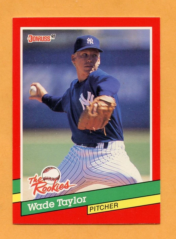 1991 Donruss Rookies baseball card # 34 Wade Taylor --Yankees - Image 1 of 1