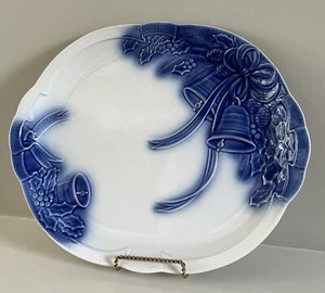 Plato para servir vacaciones Studio Nova azul y blanco "ramo festivo" - Imagen 1 de 5