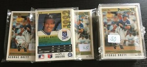 1992 O-Pee-Chee Premier #114 George Brett 118 card lot