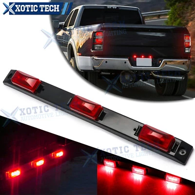 Red 9-LED Truck Bed Rear Center Running Light For Ford F-150 Dodge RAM Silverado - Image 1 of 4
