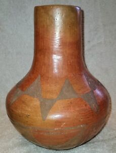 Native American, Vintage Maricopa Pottery Vase, Ca 1940's