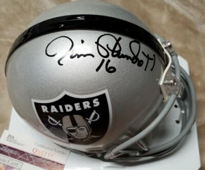 Oakland Raiders/Los Angeles/ Las Vegas Autographed Jim Plunkett Mini Helmet - Picture 1 of 2
