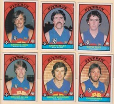 Scanlens 1978 Fitzroy AFL Cards - 12 cards