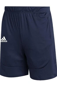 Adidas Sideline Knit Short w/Pocket NAVbluwhite Size Medium - Picture 1 of 3