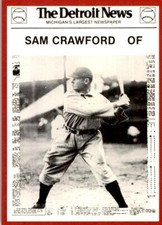 1981 "DETROIT NEWS" #121 SAM CRAWFORD - DETROIT TIGERS