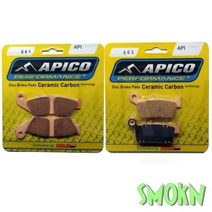 Yamaha Brake Pads YZ 125 250 YZF WRF 250 - 426 98-02 Apico Front & Rear Sintered - Picture 1 of 4