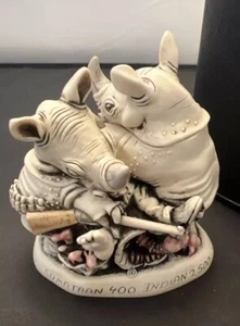 Harmony Kingdom Black Box TJBB00 Ltd 3522/5000 NOSEBLEED c2000 Rhino - Bild 1 von 6