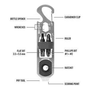 Nite Ize DoohicKey Ratchet Key Tool Compact Pocket Tool - Picture 1 of 9