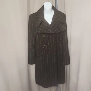 Double Breasted Coat United Nations COLORS Alpaca/Wool Blend Women's Sz 46 (XL) - Picture 1 of 8