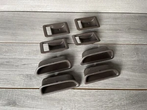 OEM 88-91 Honda Civic Left Right All door panel interior handle cover L Brown EF - Bild 1 von 8