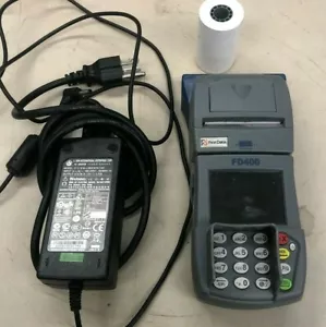 FD400 First Data Payment Wireless Processing Terminal with recharge cord - Picture 1 of 3