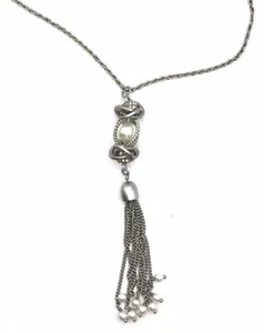 Lia Sophia Charleston Faux Peal, Crystals, Resin Beads Tassel Long Necklace - Picture 1 of 3