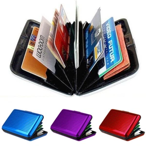 Men Women RFID Blocking Credit Card Holder Purse Pocket Case Security Wallet US - Picture 1 of 21