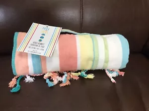 Large Multicolor Beach Blanket w/Fringe ~Cotton ~30”x 72” ~ Picnic ~Lawn ~Travel - Picture 1 of 5