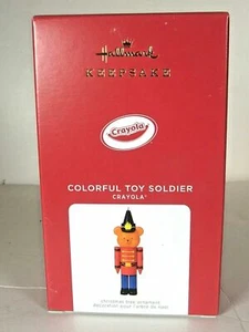 Hallmark Colorful Toy Soldier Crayola Bear Soldier 2021 Dated Ornament NIB - Picture 1 of 1