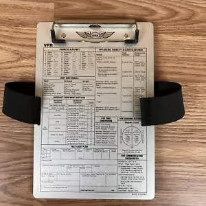 ASA Metal VFR Airplane Pilot’s Flight Reference Clipboard Aviation Aircraft - Foto 1 di 4