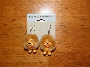 Pendientes colgantes vintage de moda como troll de león ~ lindos - Imagen 1 de 7