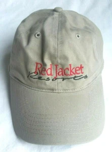 Chaqueta Roja Resort Sombrero Gorra North Conway NH Port Company Bronceado Ajustable Algodón - Imagen 1 de 8