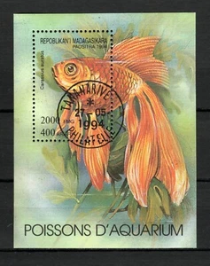 100 mal Madagaskar 1994 Aquarienfische Block 263. - Bild 1 von 2
