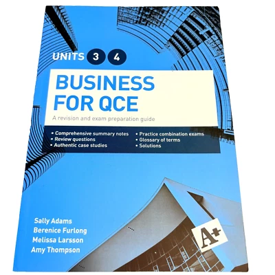 Business for QCE Units 3 4 Student Book Revision Exam Preparation Guide Textbook - Image 1 of 4