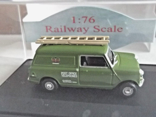 VANS Oxford Railway 76MV013 Mini Van Telefoni Ufficio Postale Plymouth Scala 1:76