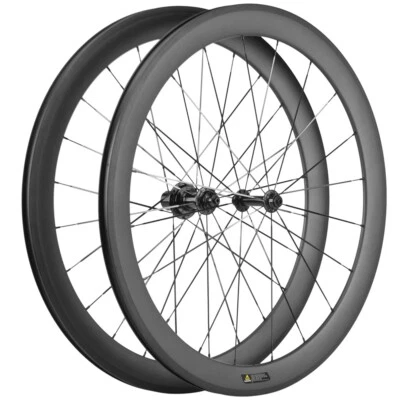 700C Road Bike Wheels 50mm Clincher Rim Brake Carbon Wheelset Bicycle Wheel set - Image 1 of 4