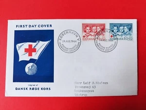 Denmark. FDC . 24.Aug.1964. Danish Red Cross.The 3 Danish Princesses.2 stamps. - Picture 1 of 1