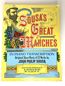 Sousa's Great Marches In Piano Trascrizione 23 Opere Dover Libri Musica - Foto 1 di 9