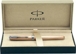Penna a sfera Parker Sonnet rosa barile oro rosa medio nero 1795178 Francia - Foto 1 di 5