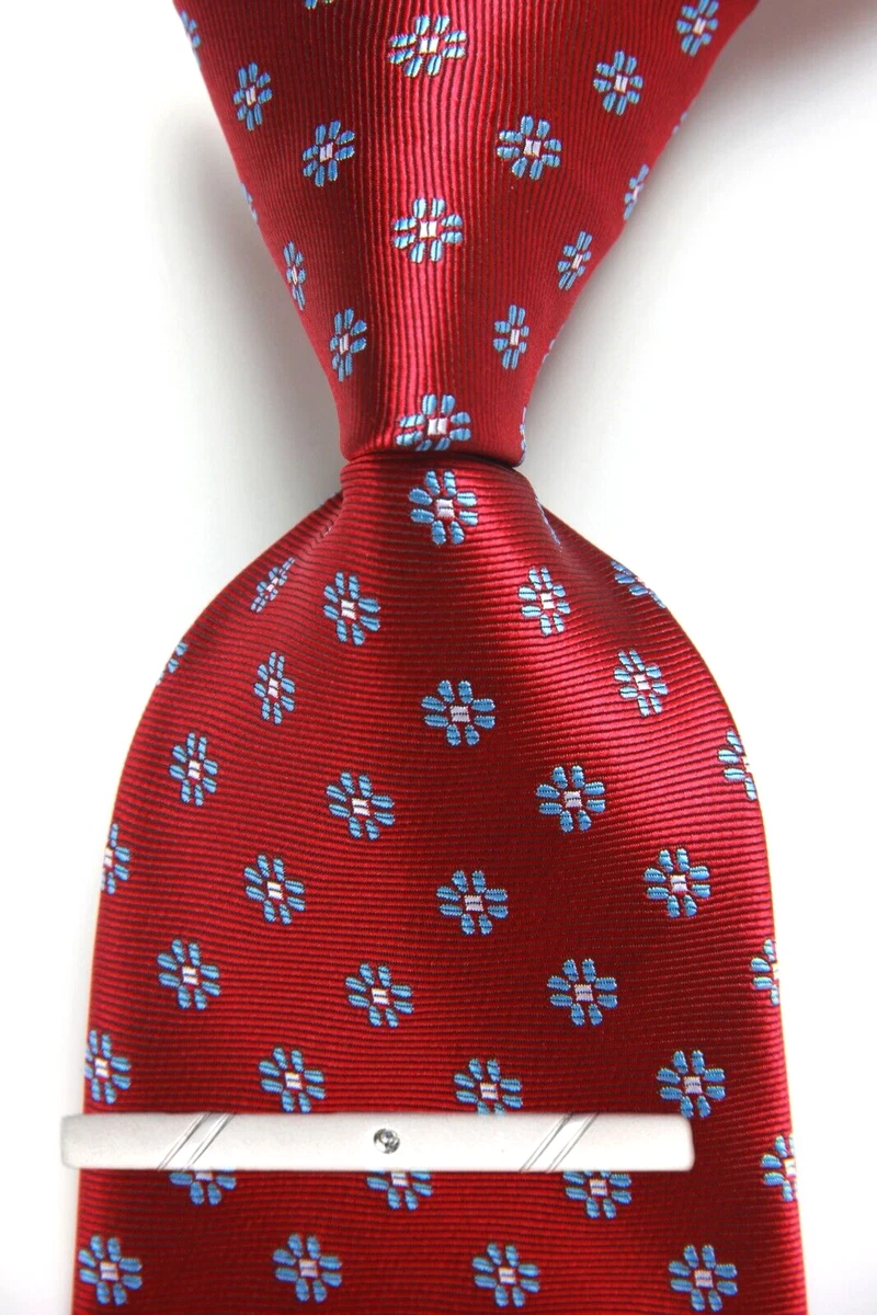 Corbata De Poliéster Color Azul Con Puntos Blancos | Meses Sin Interés