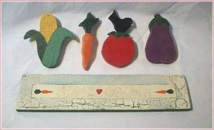 Letrero de jardín vegetal artesanal de madera listo para pintar CULTIVO EN CASA tema de campo - Imagen 1 de 1