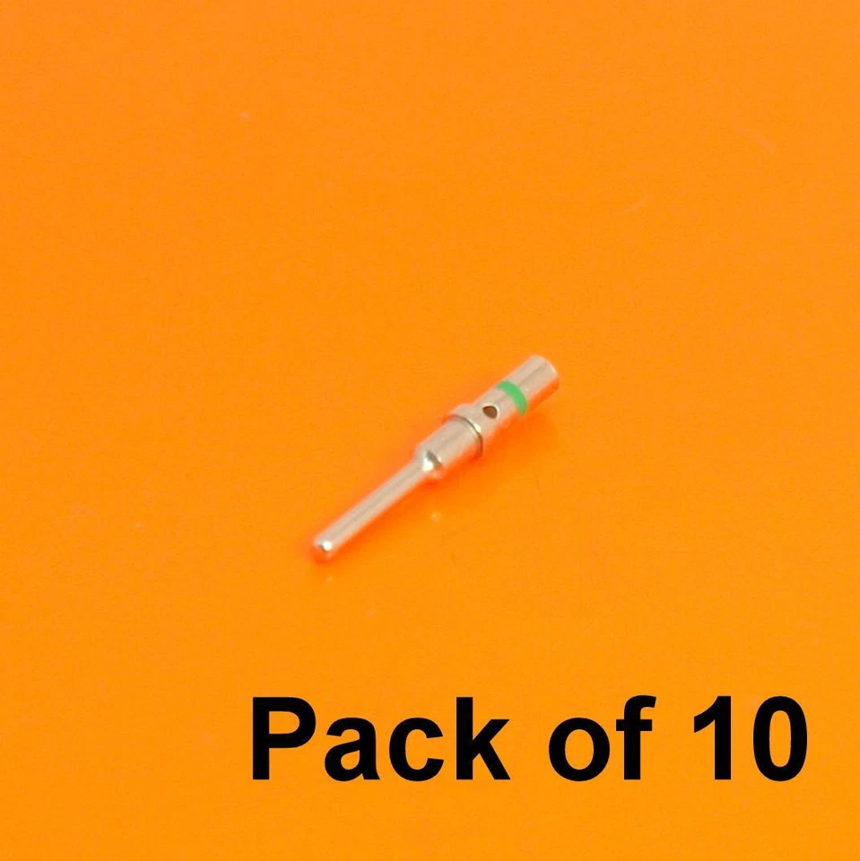 10 x Genuine Deutsch DT Series Size 14 Male Pin Terminals 0460-215-16141 - Image 1 of 1
