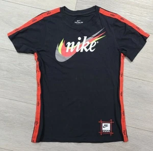 Bog Boys Nike Retro Futura Tape Black Training T-Shirt Medium - Picture 1 of 6