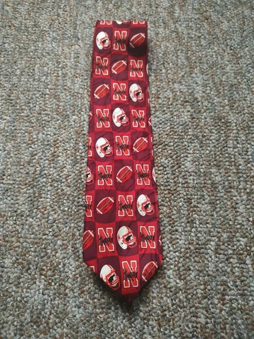 Vintage MERGE LEFT Nebraska Football National Championship Neck Tie Cover