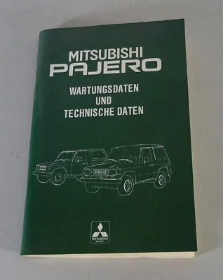 Manuales de Tablas/Wartungsdaten Mitsubishi Pajero Tipo 040 Stand 03/1983 - Imagen 1 de 3